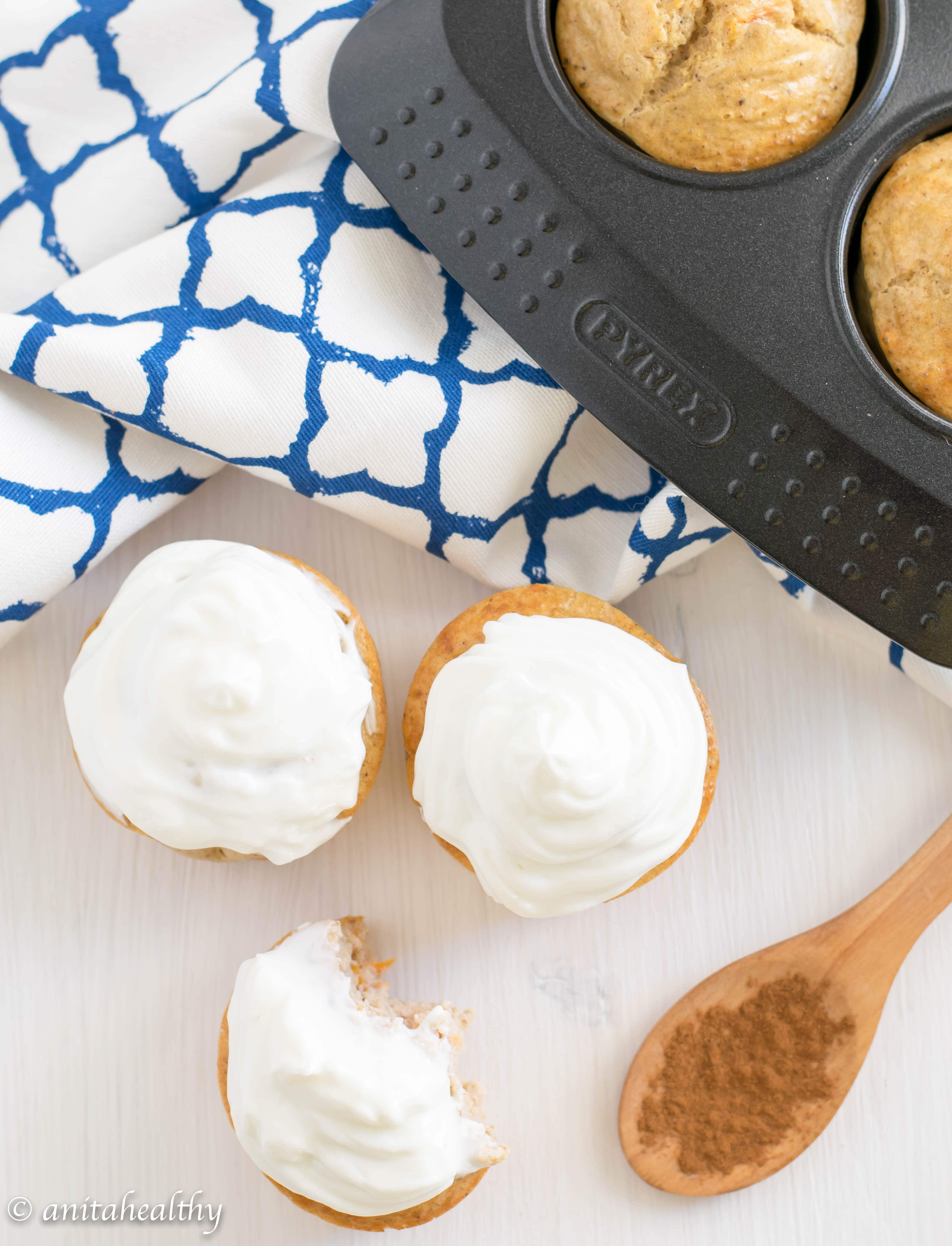 Muffins Proteicos de Cenoura | Anita Healthy