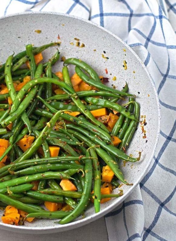 Feijão Verde e Abóbora com açafroa dos Açores | Anita Healthy