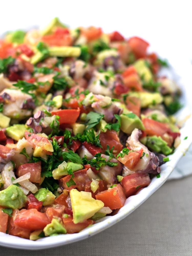 Salada de Polvo e Abacate | Anita Healthy