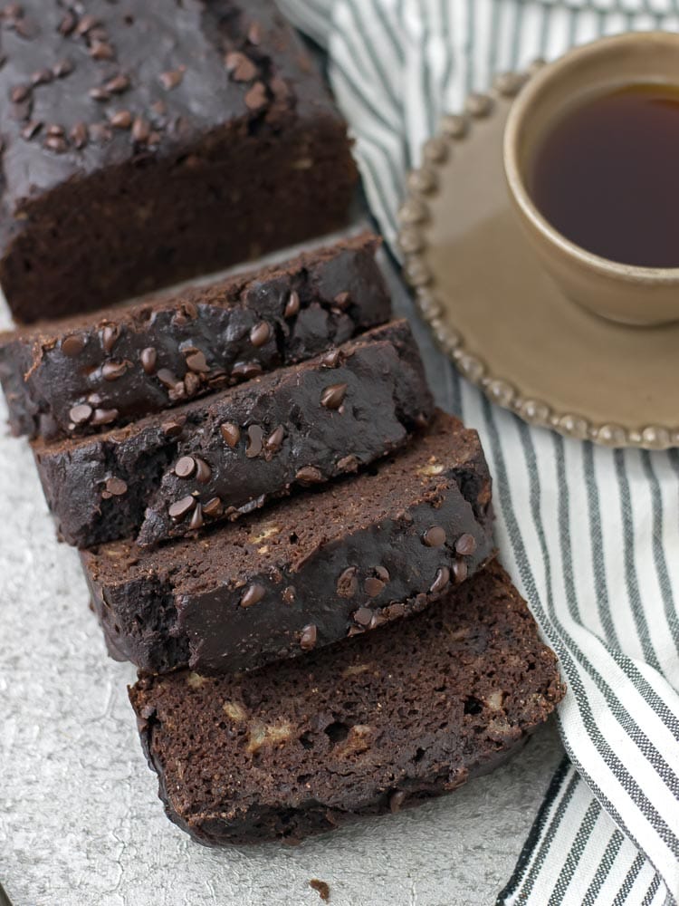 Bolo de Banana e Chocolate Paleo