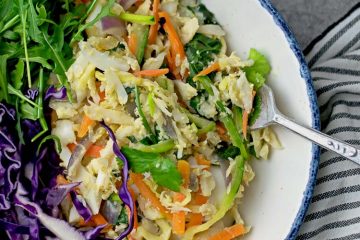 Bacalhau a bras com legumes