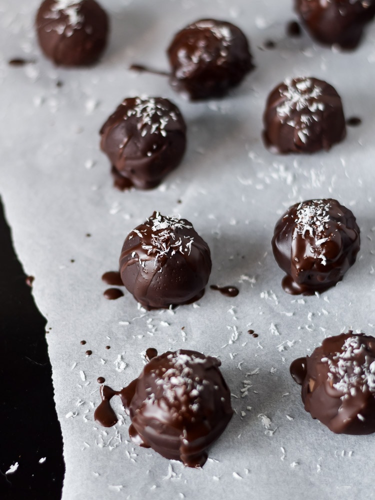 Bombons de Côco e Chocolate