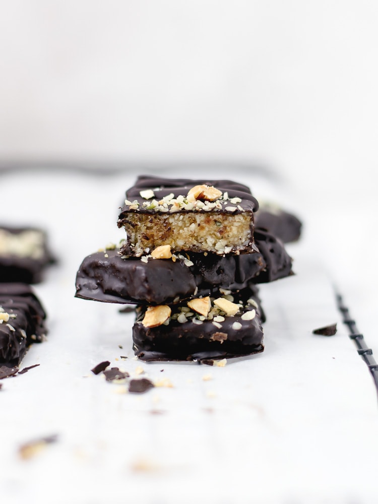 Barritas energéticas de chocolate