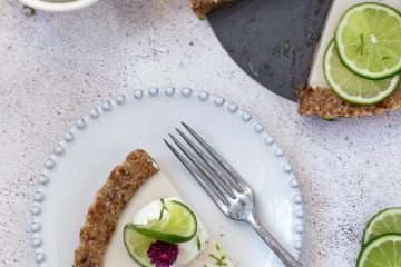 Tarte de Côco e Lima vegan