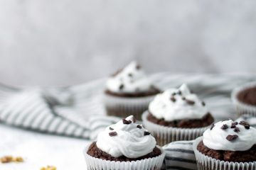 muffins saudáveis de alfarroba