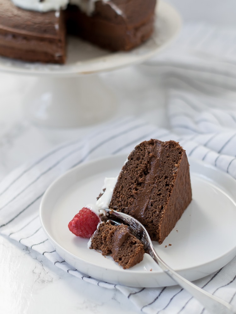 Bolo de chcolate com recheio de cacau