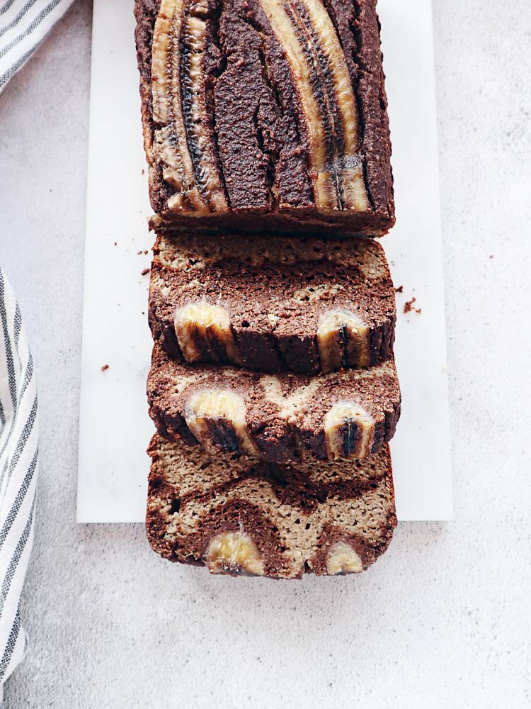 Bolo mármore de banana 