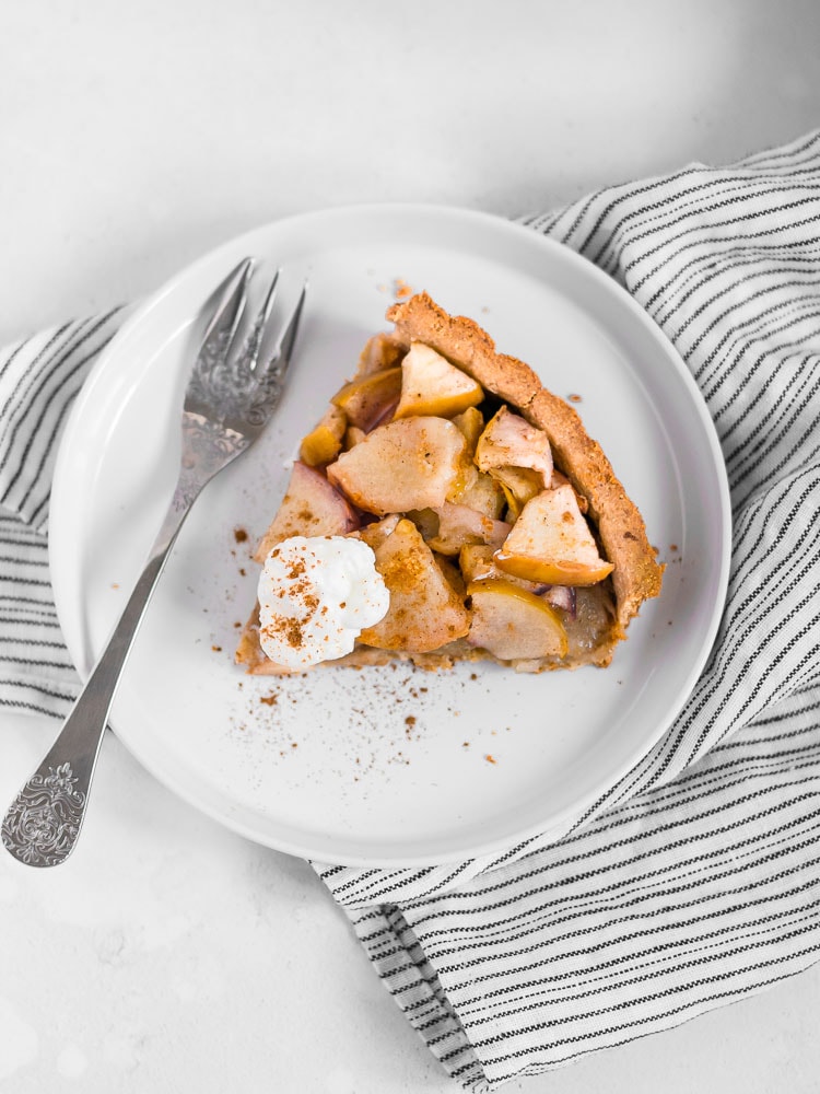 Tarte de maçã vegan