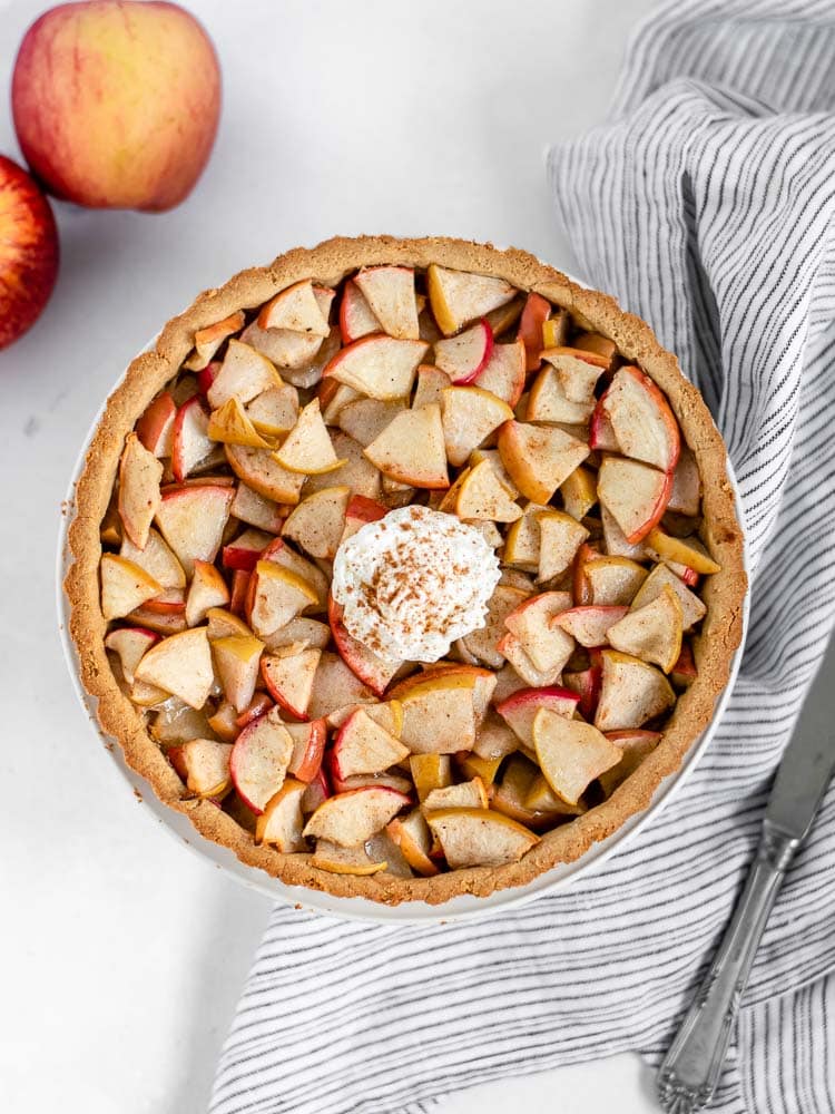 Tarte de maçã vegan