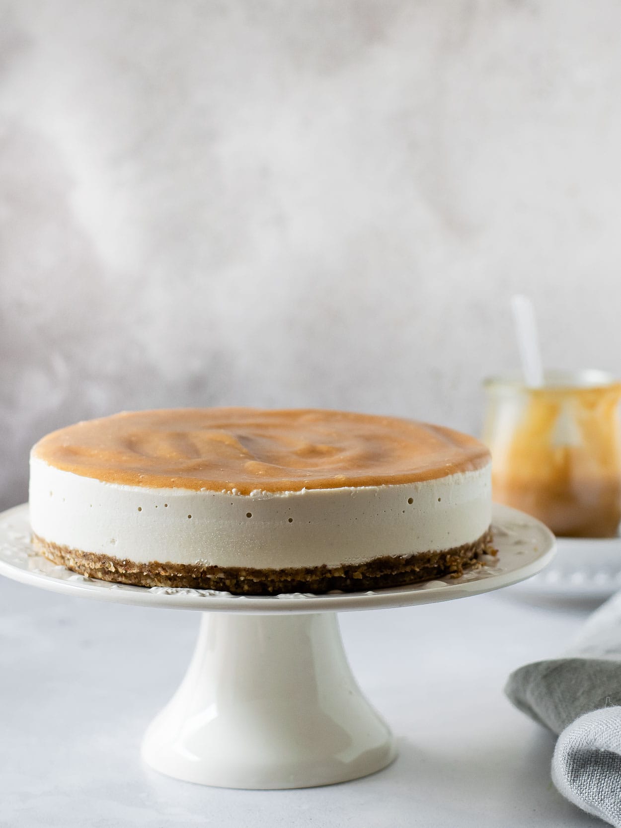 Cheesecake vegan caramelo tamaras