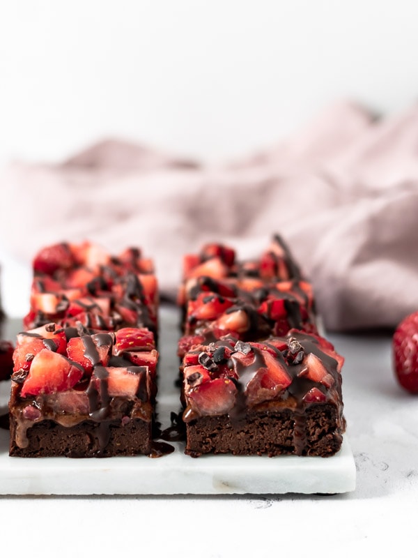 Brownies de chocolate saudaveis