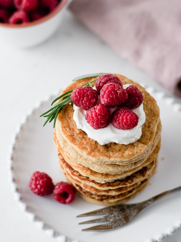 Panquecas saudáveis de maçã