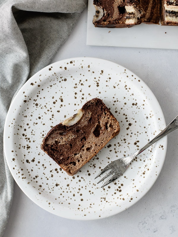 Bolo Mármore de Banana Vegan