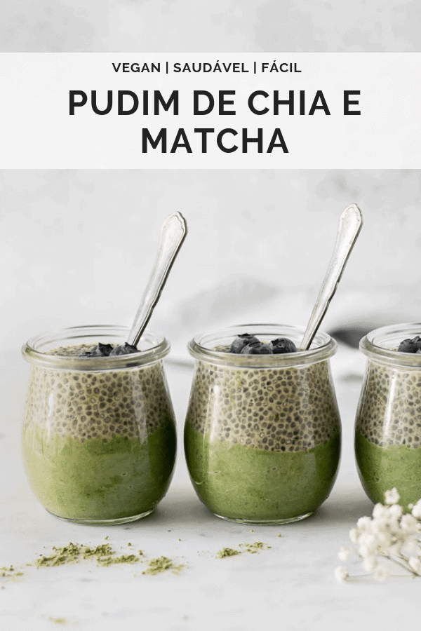 Pudim de Chia e Matcha