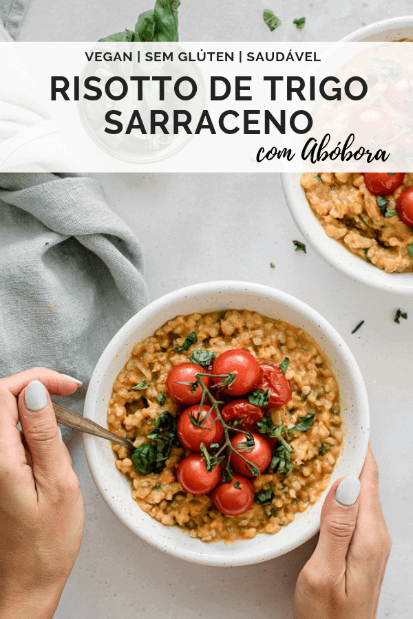 Risotto de trigo sarraceno com abobora