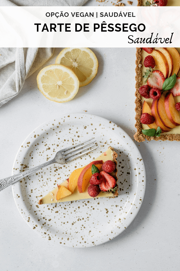 Tarte de Pêssego Saudável