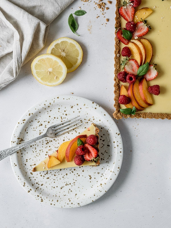 Tarte de Pêssego Saudável