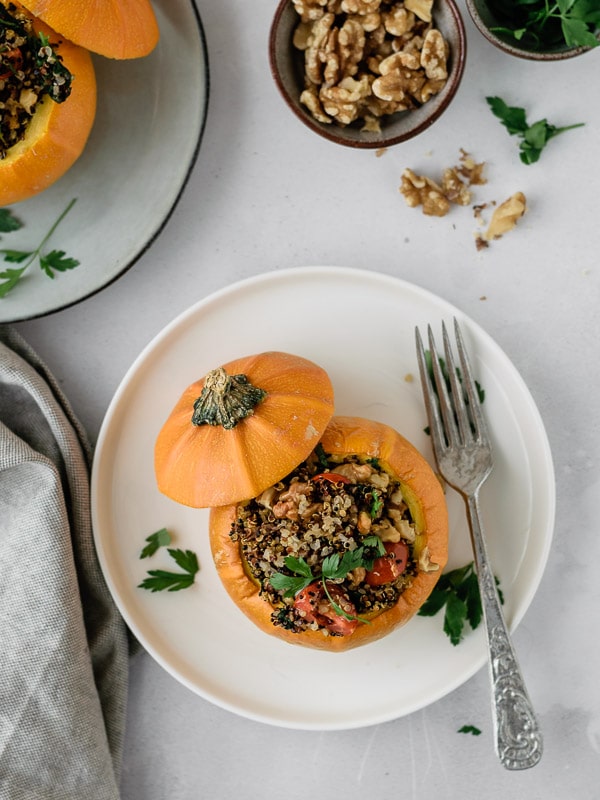 Courgette Recheada com Quinoa