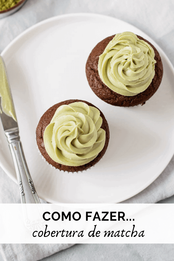 Muffins de Chocolate com cobertura de matcha 1.png Muffins de Chocolate com cobertura de matcha