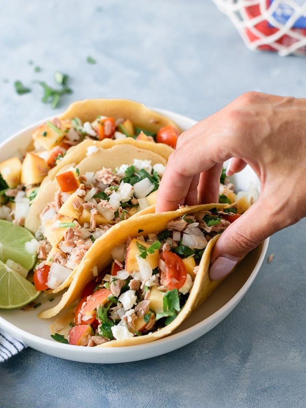 Tacos caseiros de Atum