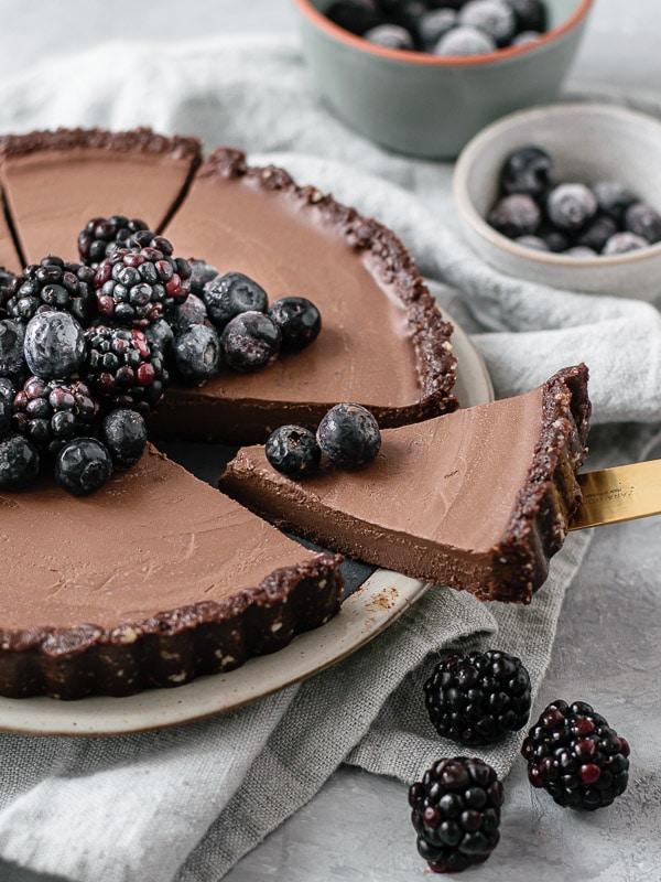 Tarte de chocolate saudável