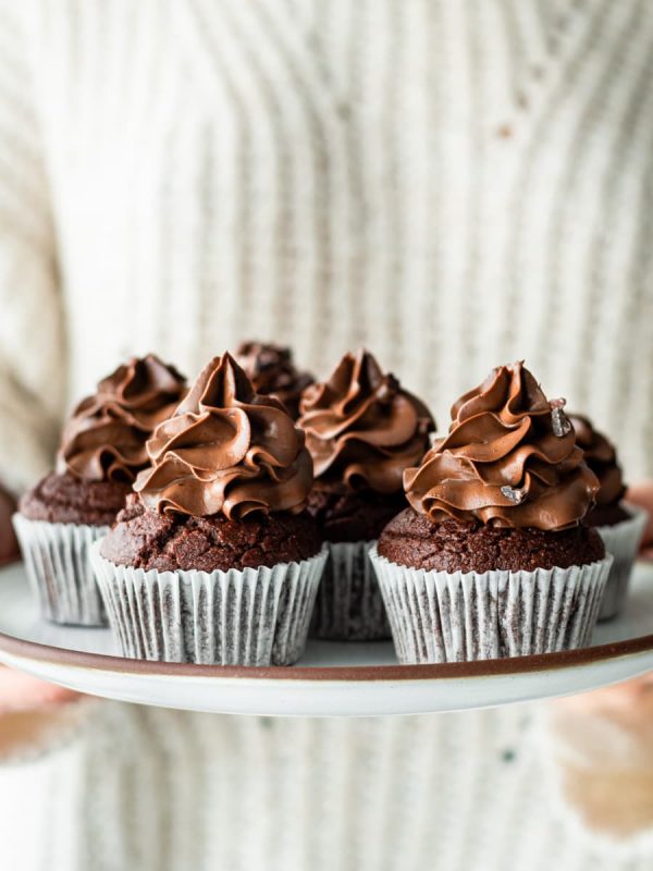 Muffins de Chocolate com cobertura