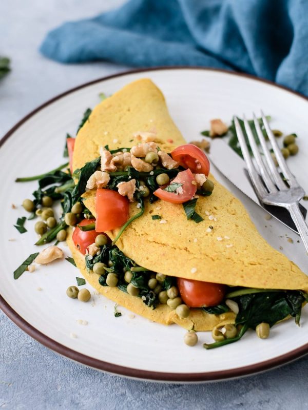 Omelete grão-de-bico