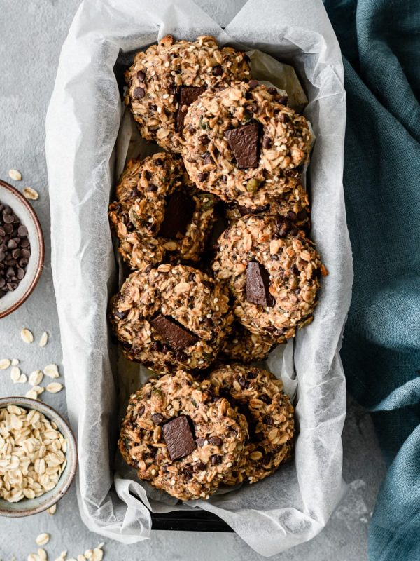 Bolachas de aveia e banana