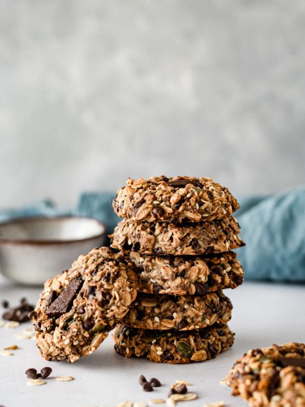Bolachas de aveia e banana