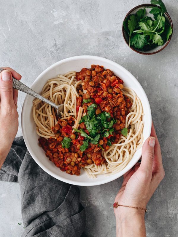 Bolonhesa de lentilhas