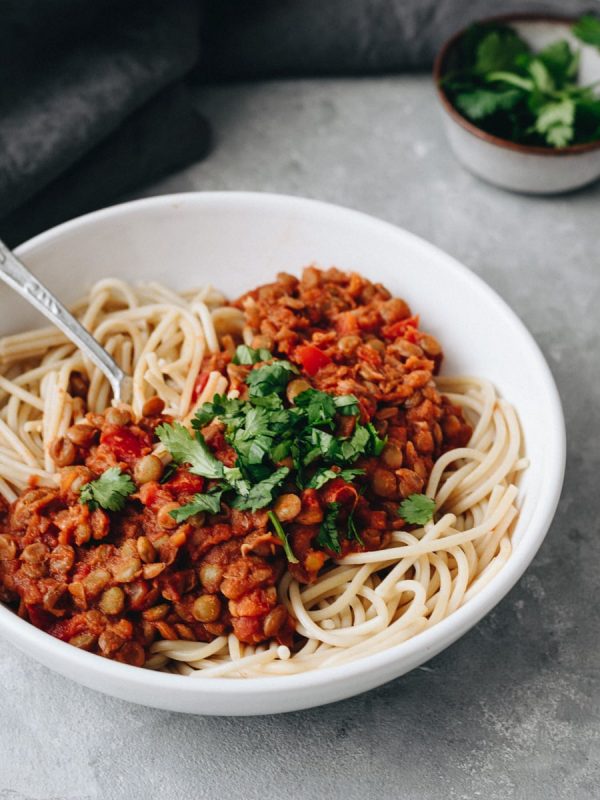 Bolonhesa de Lentilhas
