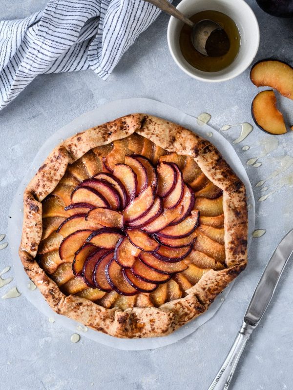 Galette de ameixa saudável