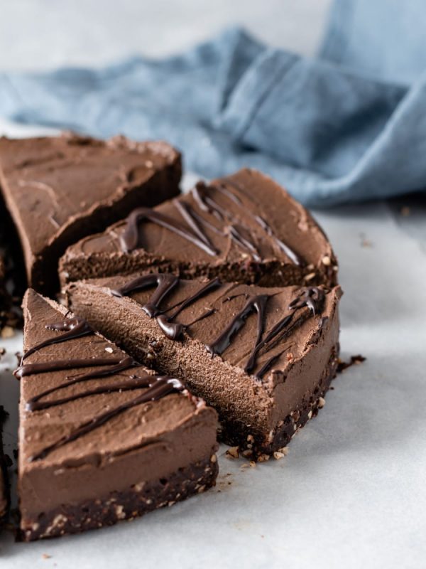 Tarte de chocolate e abacate