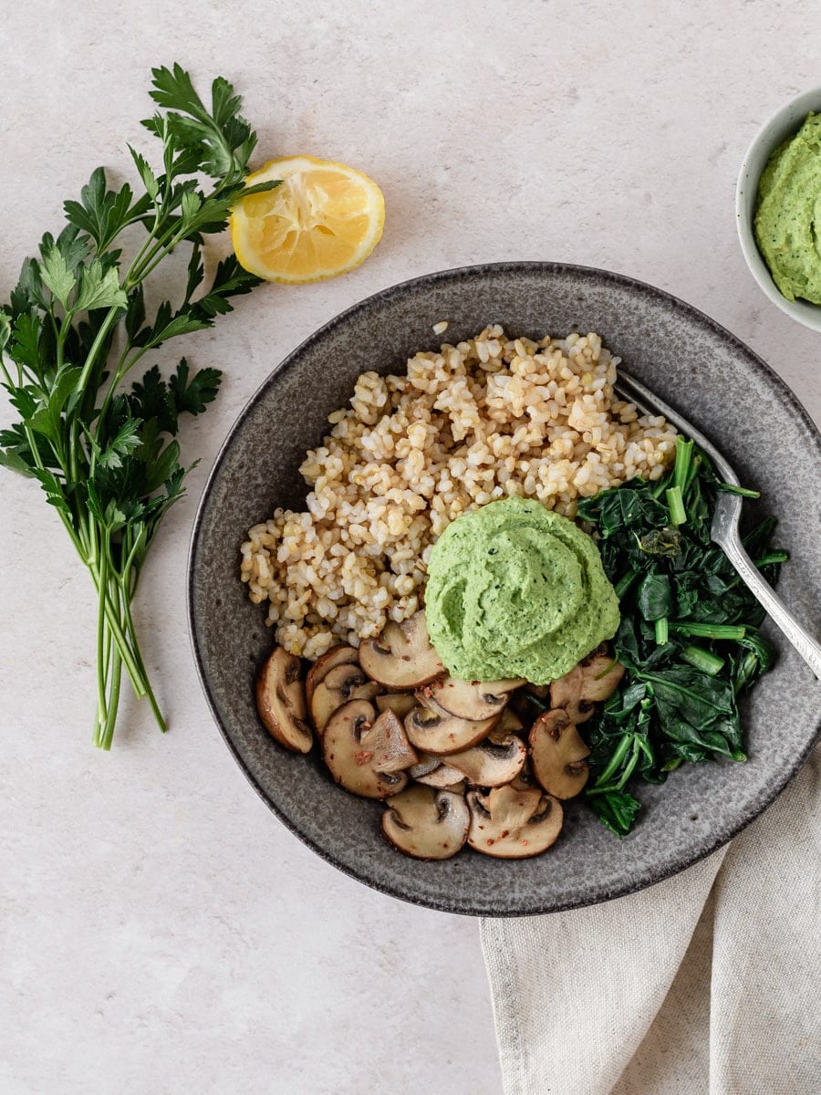 Molho pesto de caju e sals