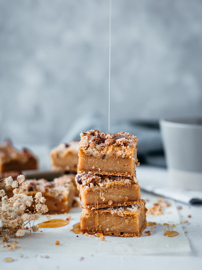 Quadrados de batata doce saudáveis