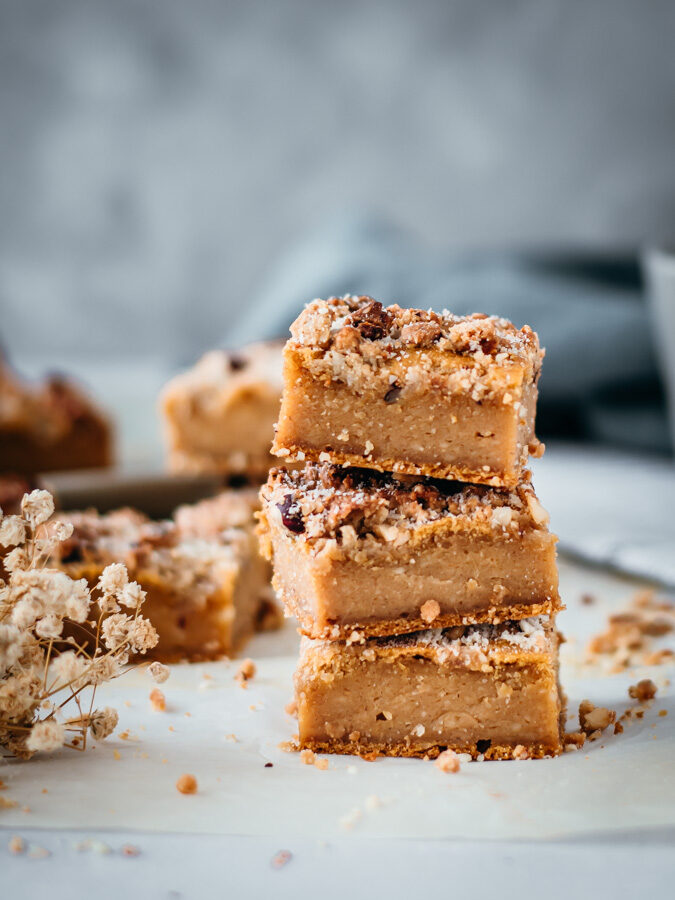 Quadrados de batata doce saudáveis