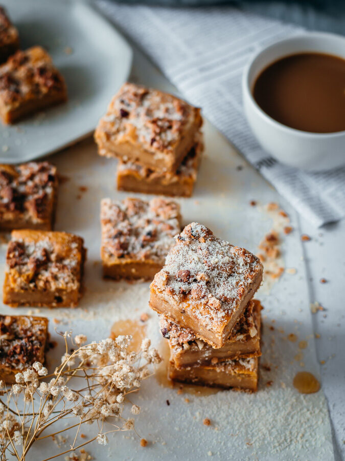 Quadrados de batata doce saudáveis