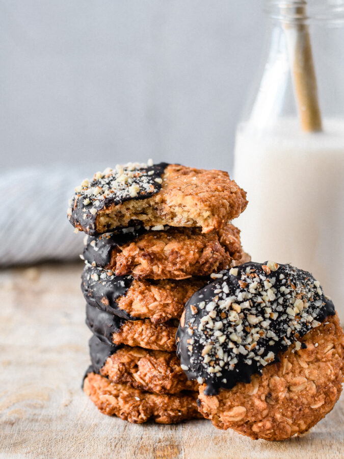 Bolachas de amendoa e laranja