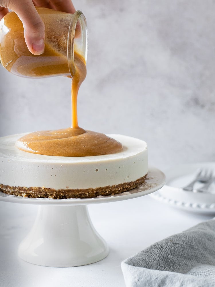 Cheesecake vegan caramelo tamaras