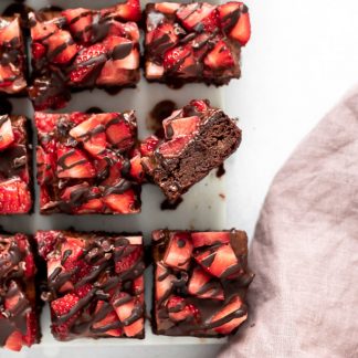 Brownies de chocolate saudaveis