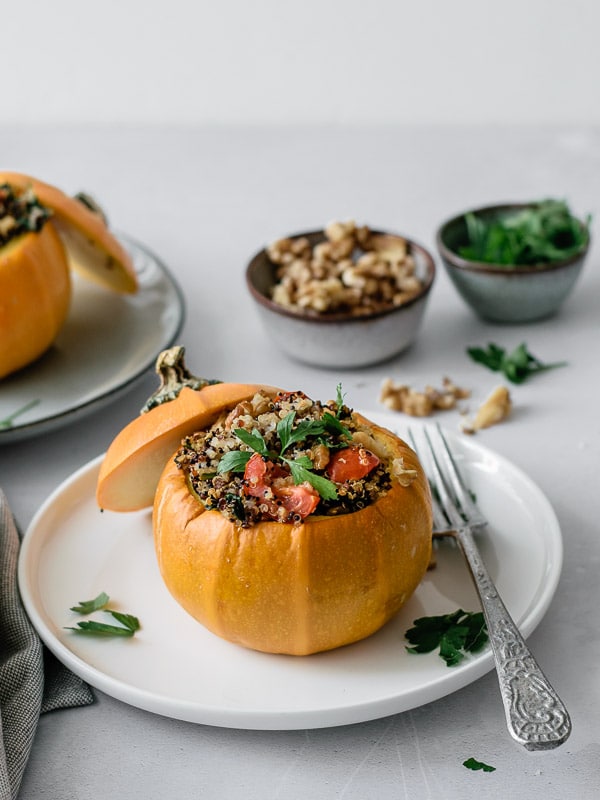 Courgette Recheada com Quinoa