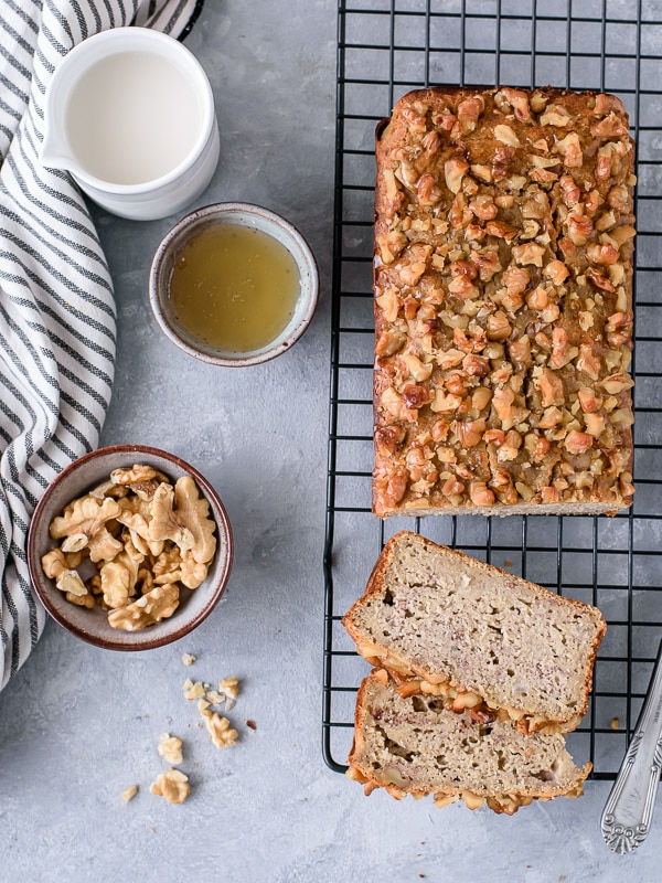 bolo de banana e aveia