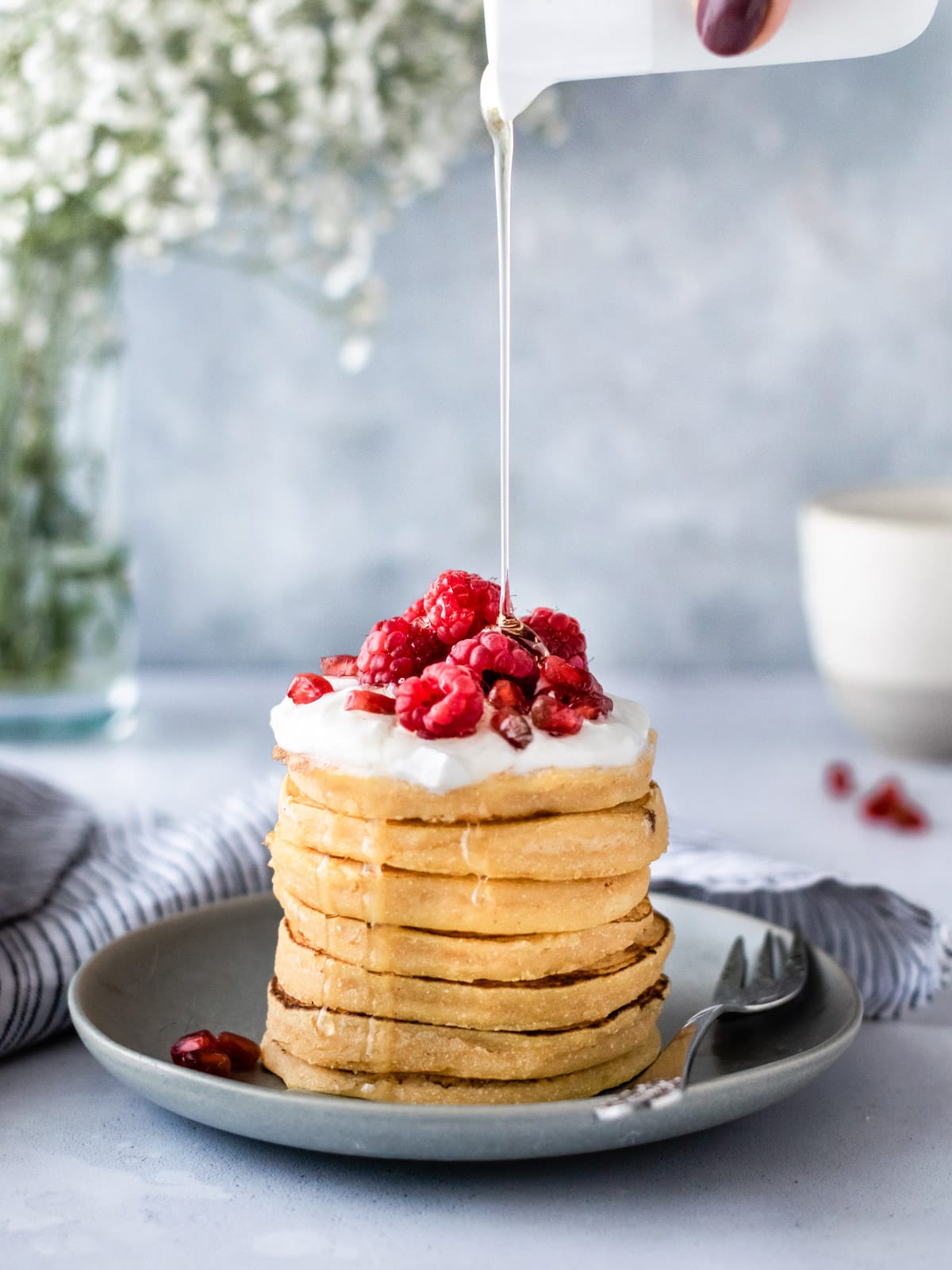 Panquecas de abobora e maçã