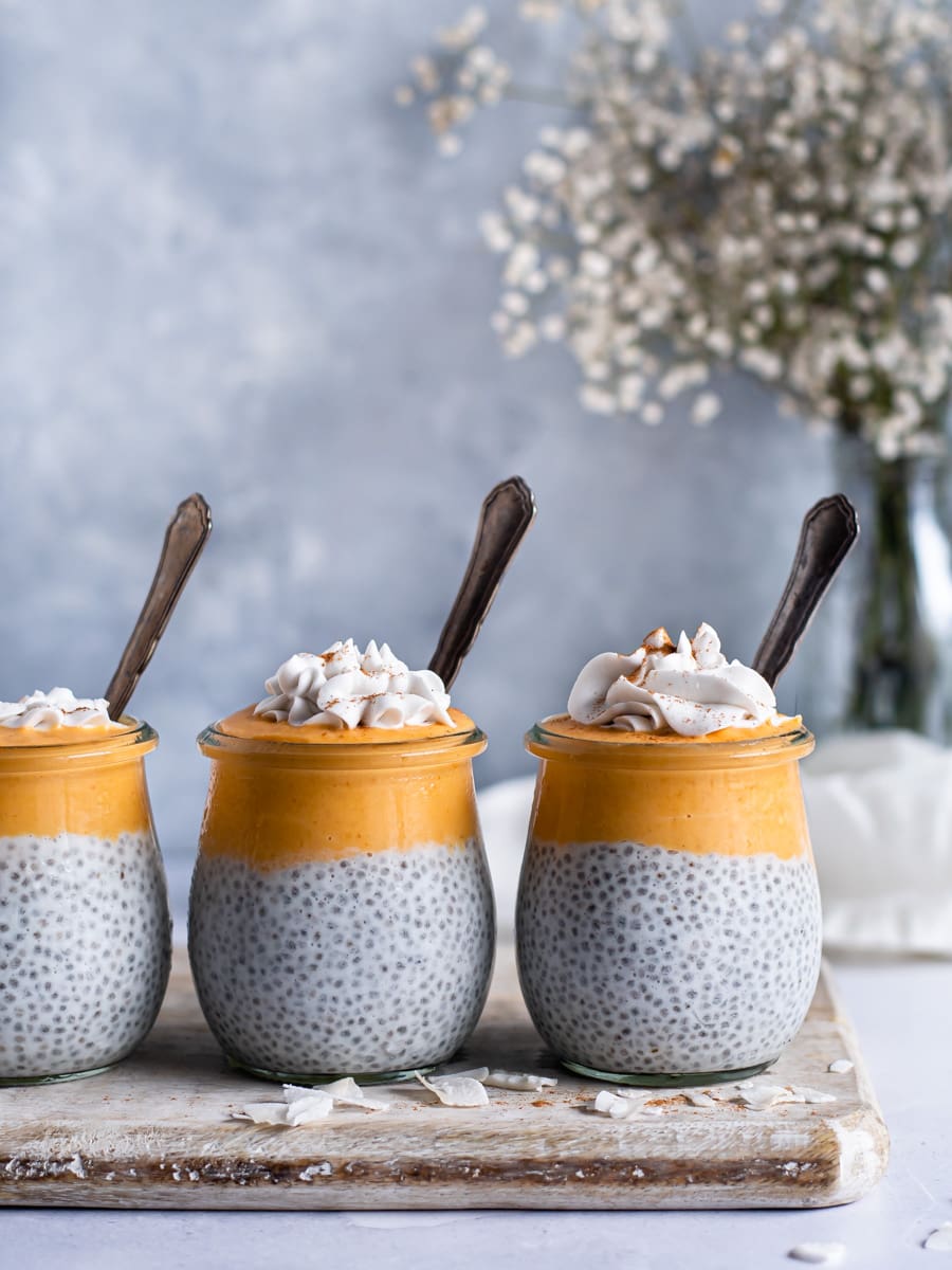 Pudim de chia com abóbora