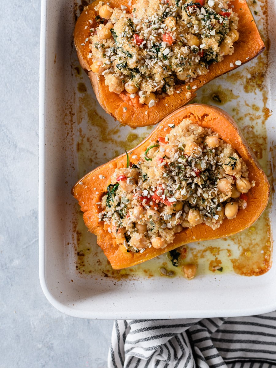 Abobora recheada no forno