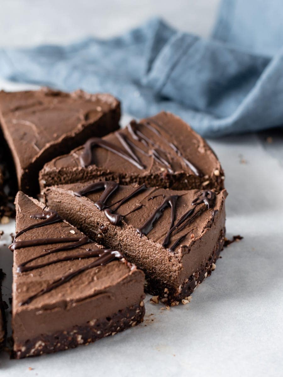 Tarte de chocolate e abacate