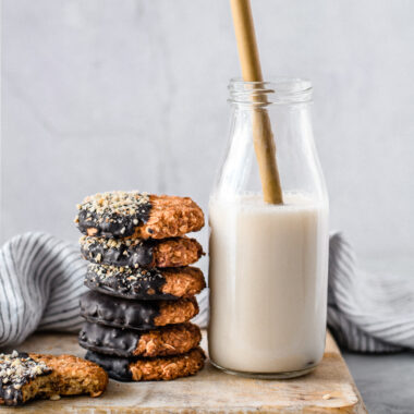 Bolachas de amendoa e laranja